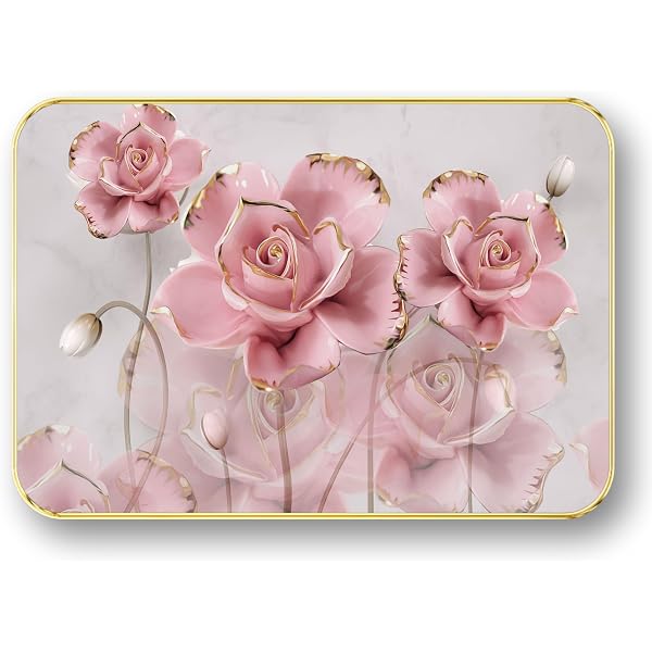 SAF paintings Pink Rose modern art Premium Sparkle Lamination